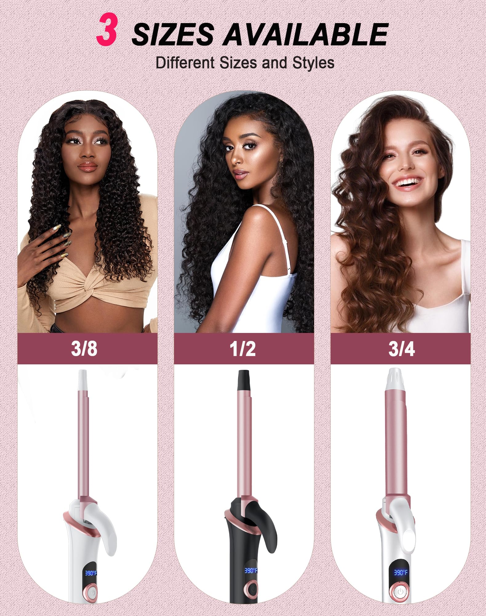 UKLISS mini curling iron 30s-rapid-heat reaches temp fast for efficient styling