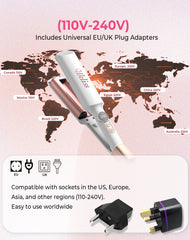 UKLISS Mini Waver dual voltage enables worldwide styling
