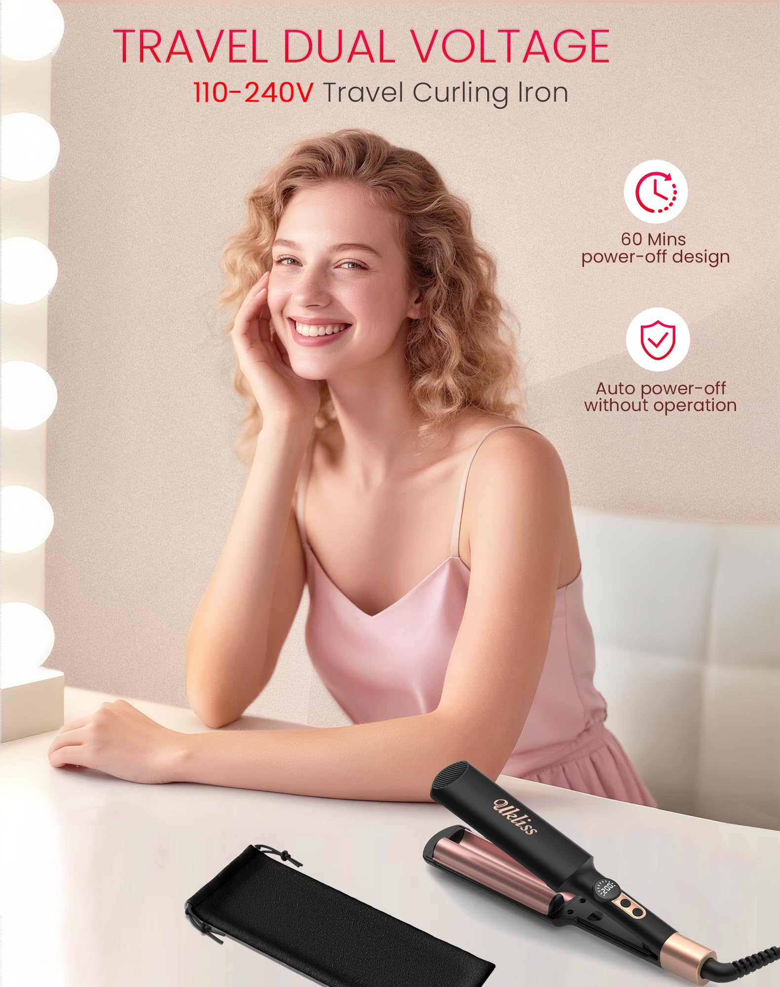 UKLISS Mini Waver travel-compact storage fits in luggage or bag