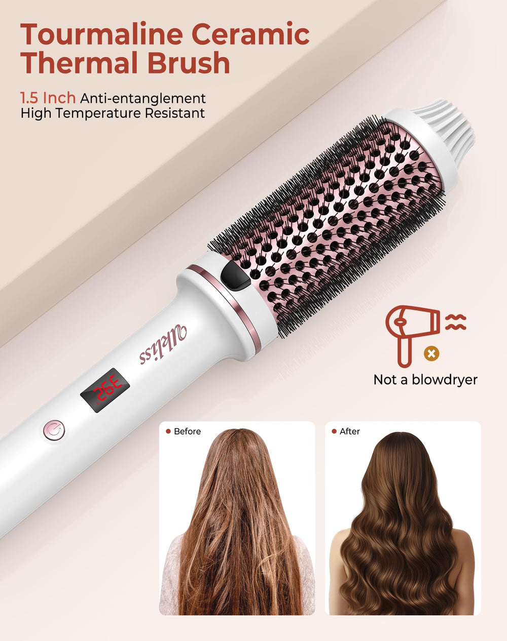 UKLISS Thermal Brush auto-shutoff adds safety after use