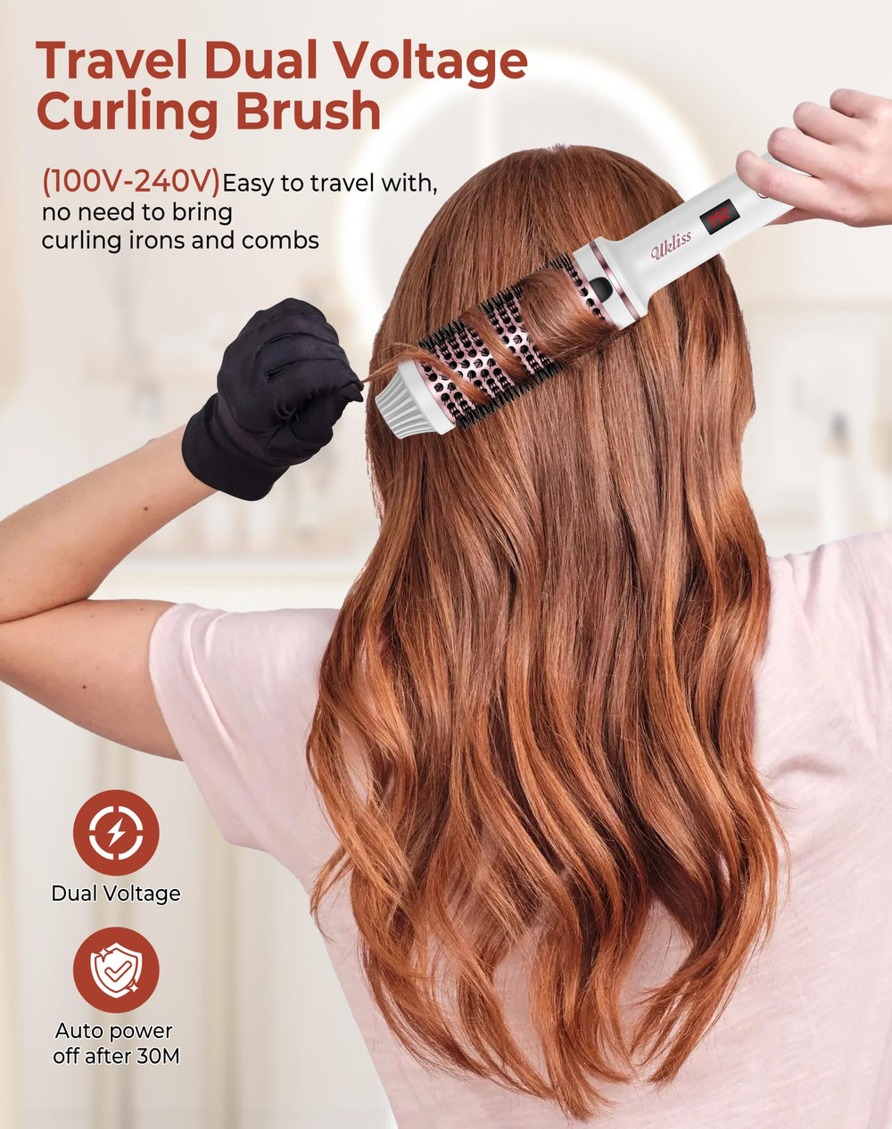 UKLISS Thermal Brush frizz-control and shine in humid conditions