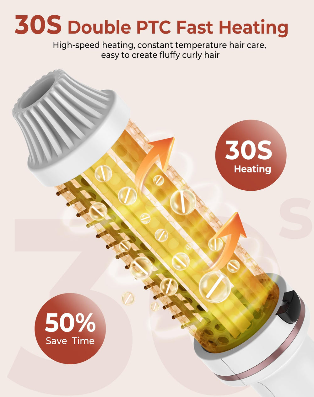 UKLISS Thermal Brush dual voltage for worldwide styling