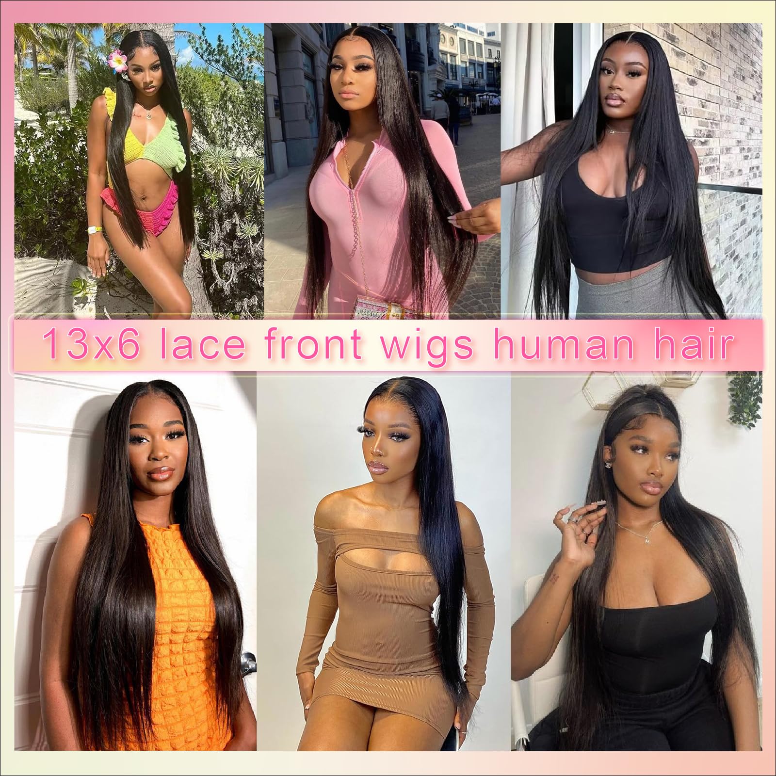 UKOWN 13x6 lace-front wig full-density look for natural fullness
