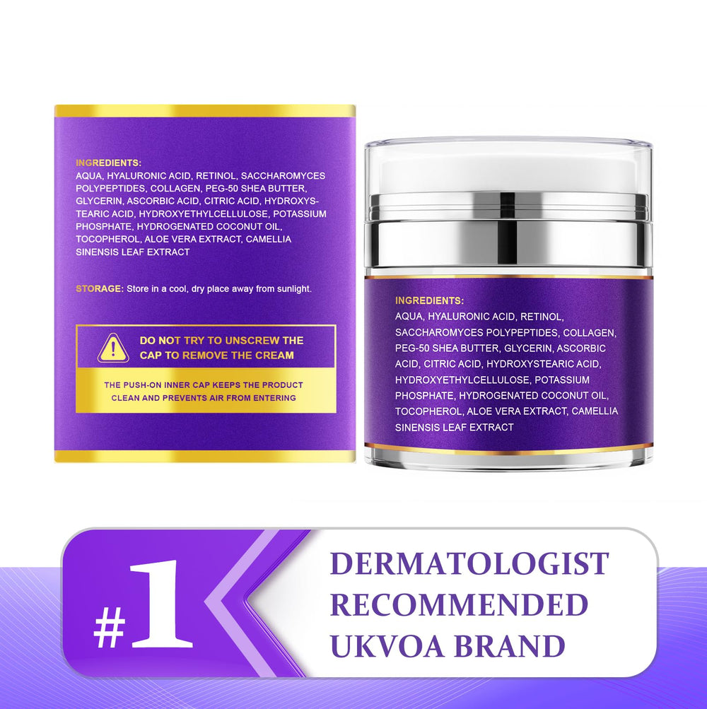 UKVOA retinol neck cream featured in daily morning skincare routine