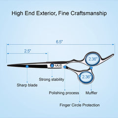 ULG close-up of razor-sharp blade edge for precise clean cuts