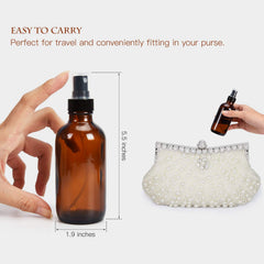 ULG Fine Mist Sprayers black spray nozzle close-up for precise essential oil application.