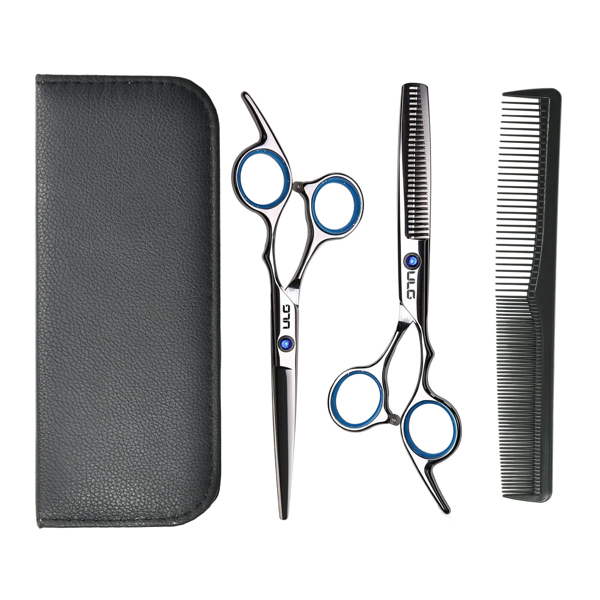 ULG hair cutting scissors with razor edge 6.5 inches for precise trims.