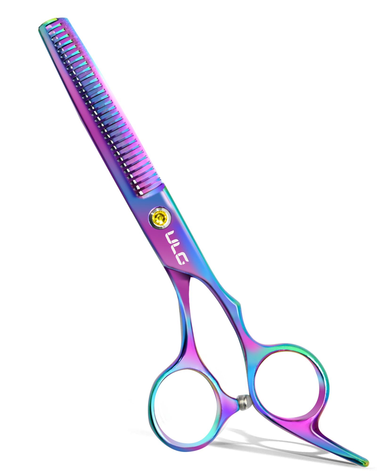 ULG hair thinning scissors precision teeth for even thinning and professional finish.