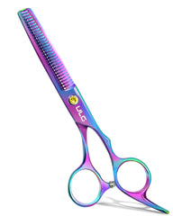 ULG hair thinning scissors precision teeth for even thinning and professional finish.