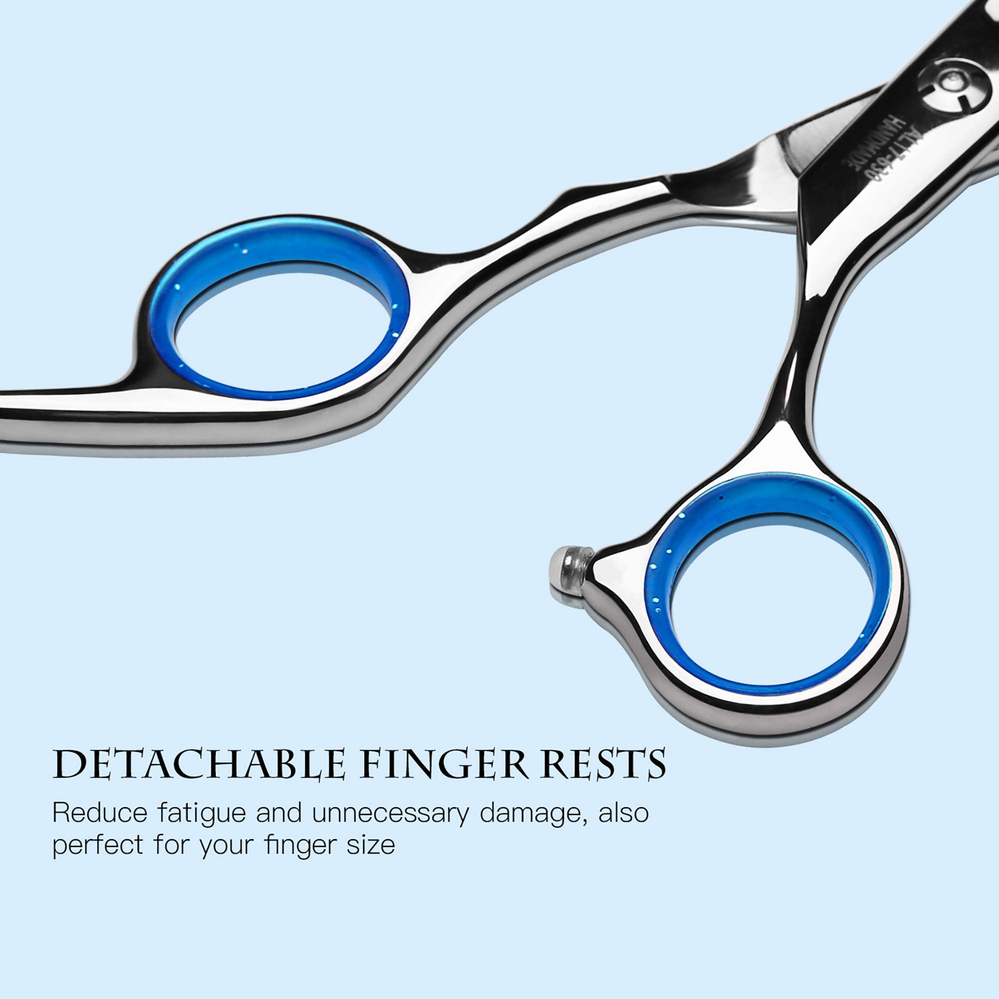ULG hair cutting scissors and thinning shears kit for versatile styling.