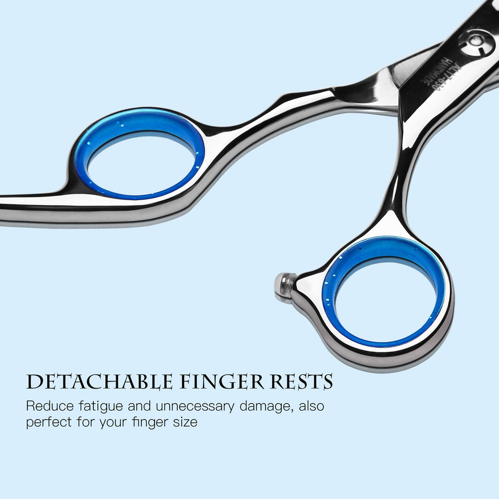 ULG hair cutting scissors and thinning shears kit for versatile styling.