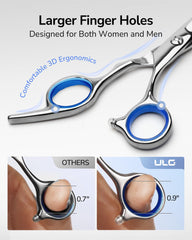 ULG off-set ergonomic grip close-up shows comfortable wrist support.