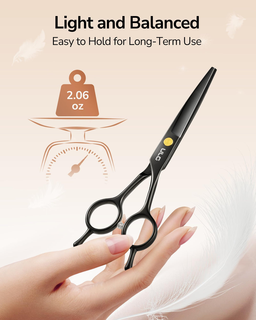 ULG blades crafted from 100% Japanese stainless steel for lasting sharpness and clean cuts.