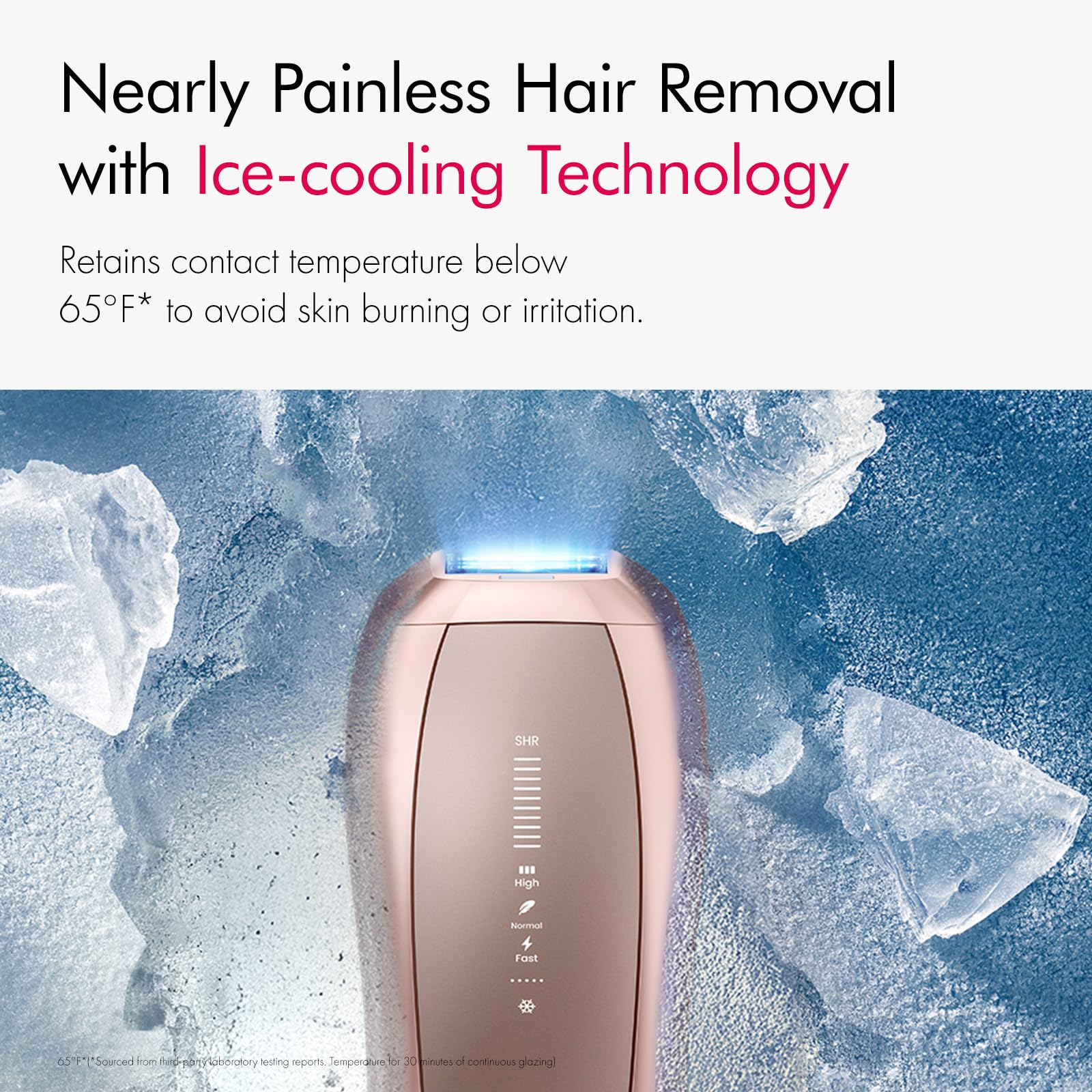 Ulike Air 10 in use for full-body at-home hair removal