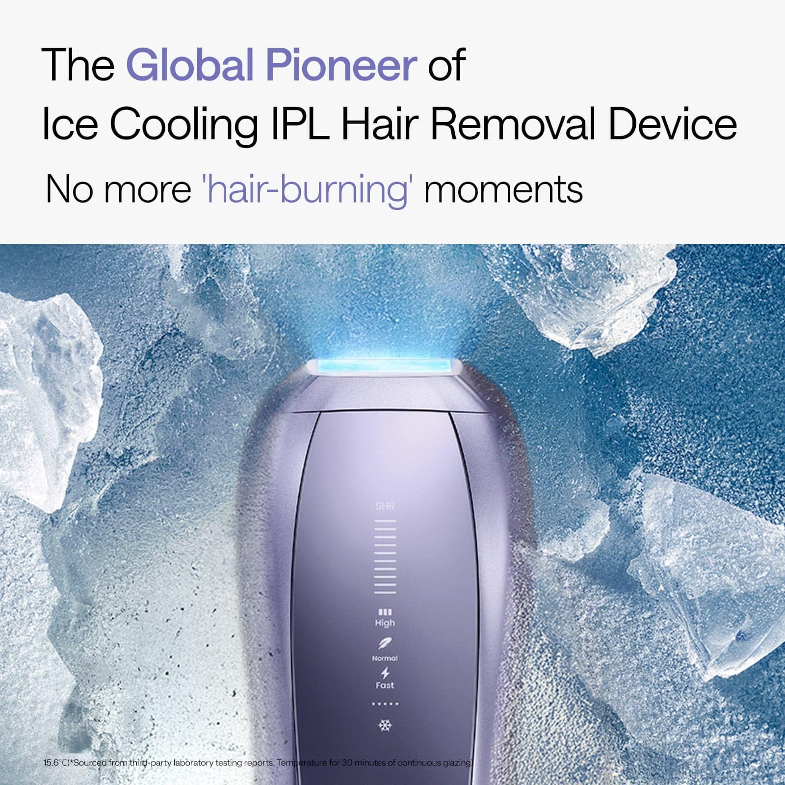 Ulike Air 10 sapphire ice-cooling plate close-up cooling skin for comfort