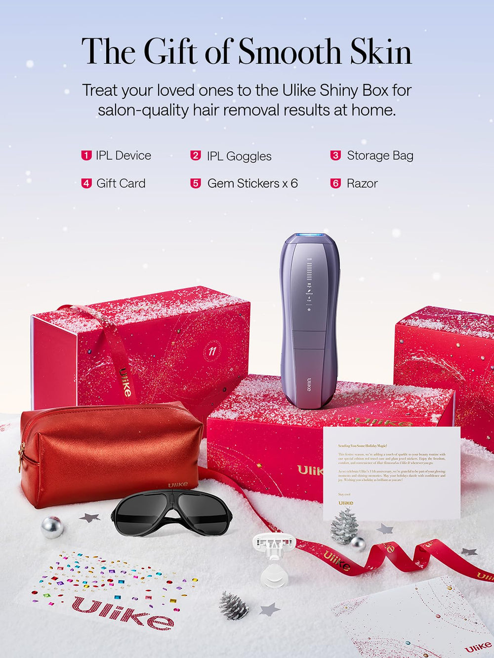 Ulike ice-cooling system close-up for comfortable, virtually painless sessions