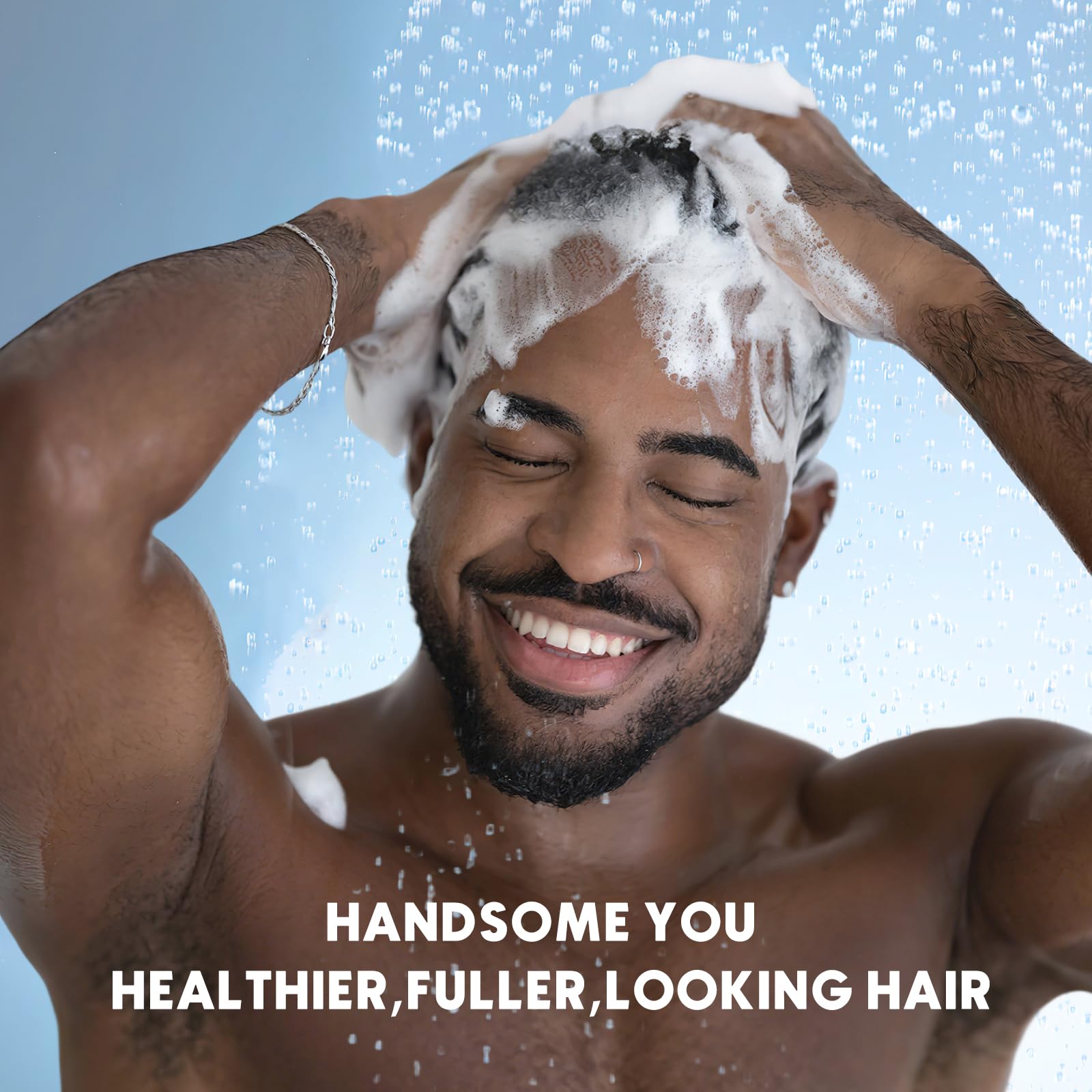 Ulluxe Biotin Hair Growth Shampoo color-safe formula shown on label preserving color-treated hair