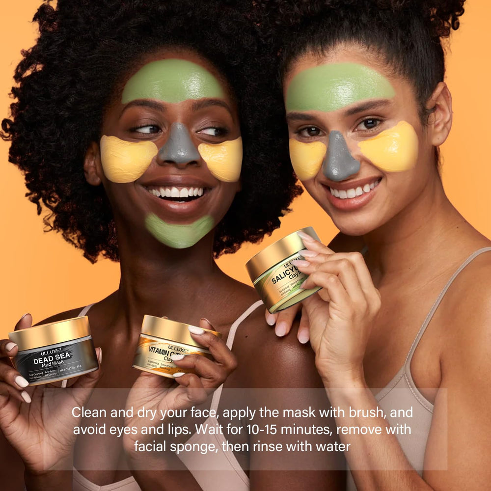 ulluxe facial mask set packaging box ready for gifting.