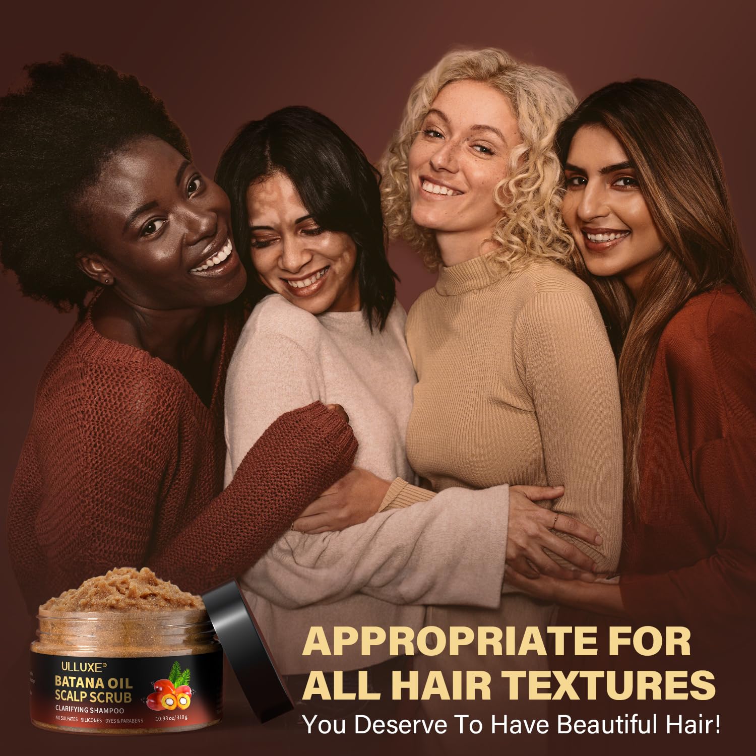 Ulluxe Scalp Scrub hair growth benefit implication with formula
