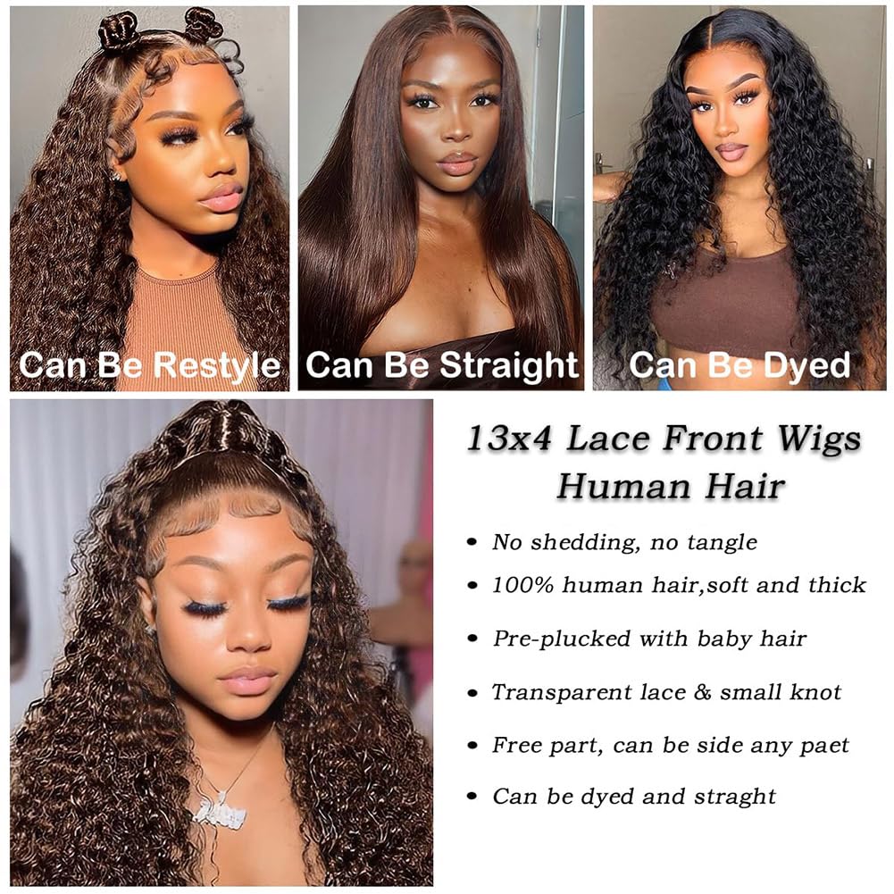 ULOVE HAIR chocolate brown HD wig 20 inch ready for dye and styling