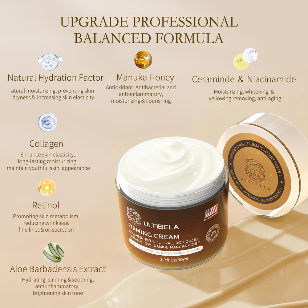 ULTIBELA Retinol-Collagen Action image focuses on elasticity and resilience