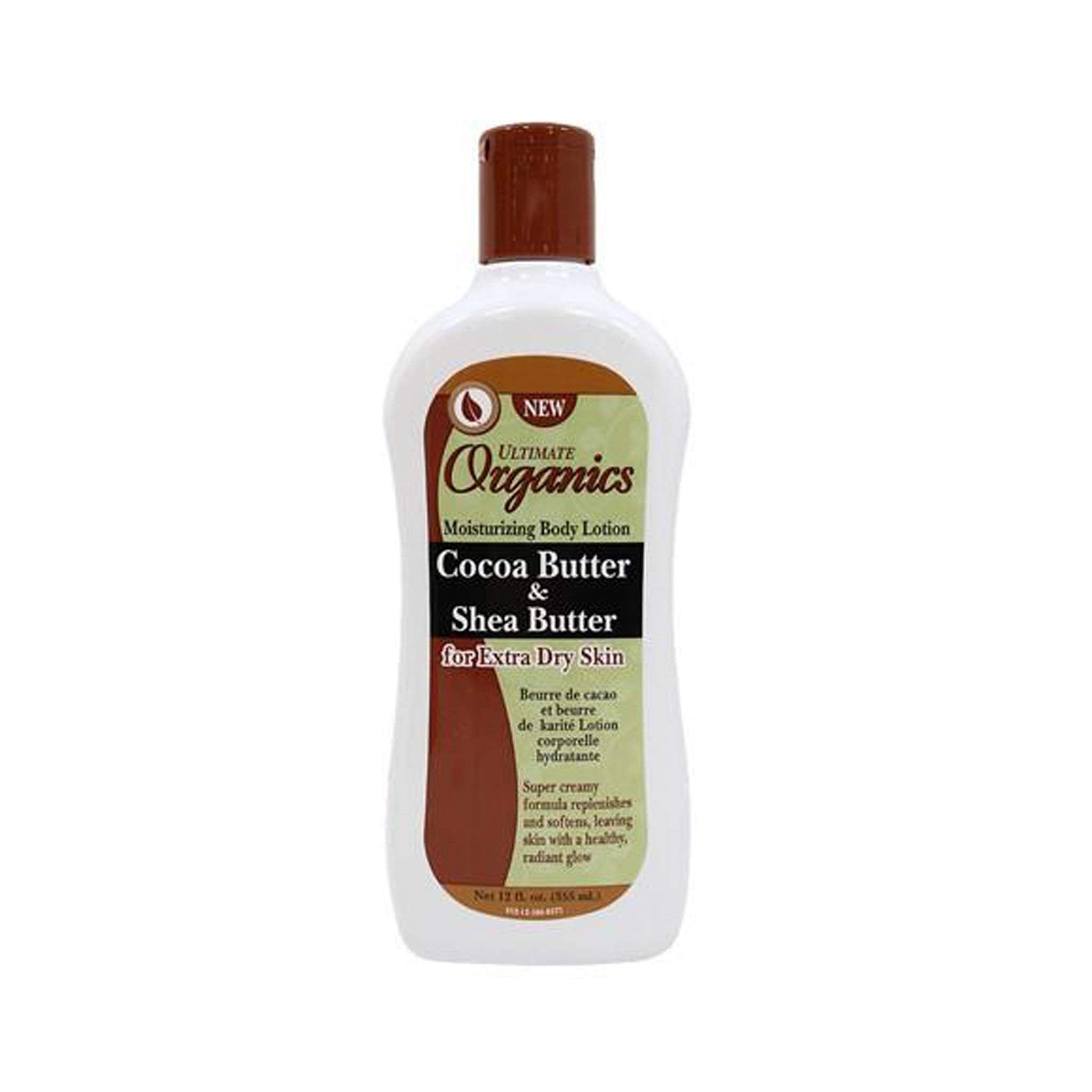 Ultimate Organics Cocoa Butter & Shea 355ml jar for daily nourishing skin