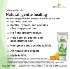 UltimateVitality Oncology Cream application swatch demonstrating non-greasy absorption.