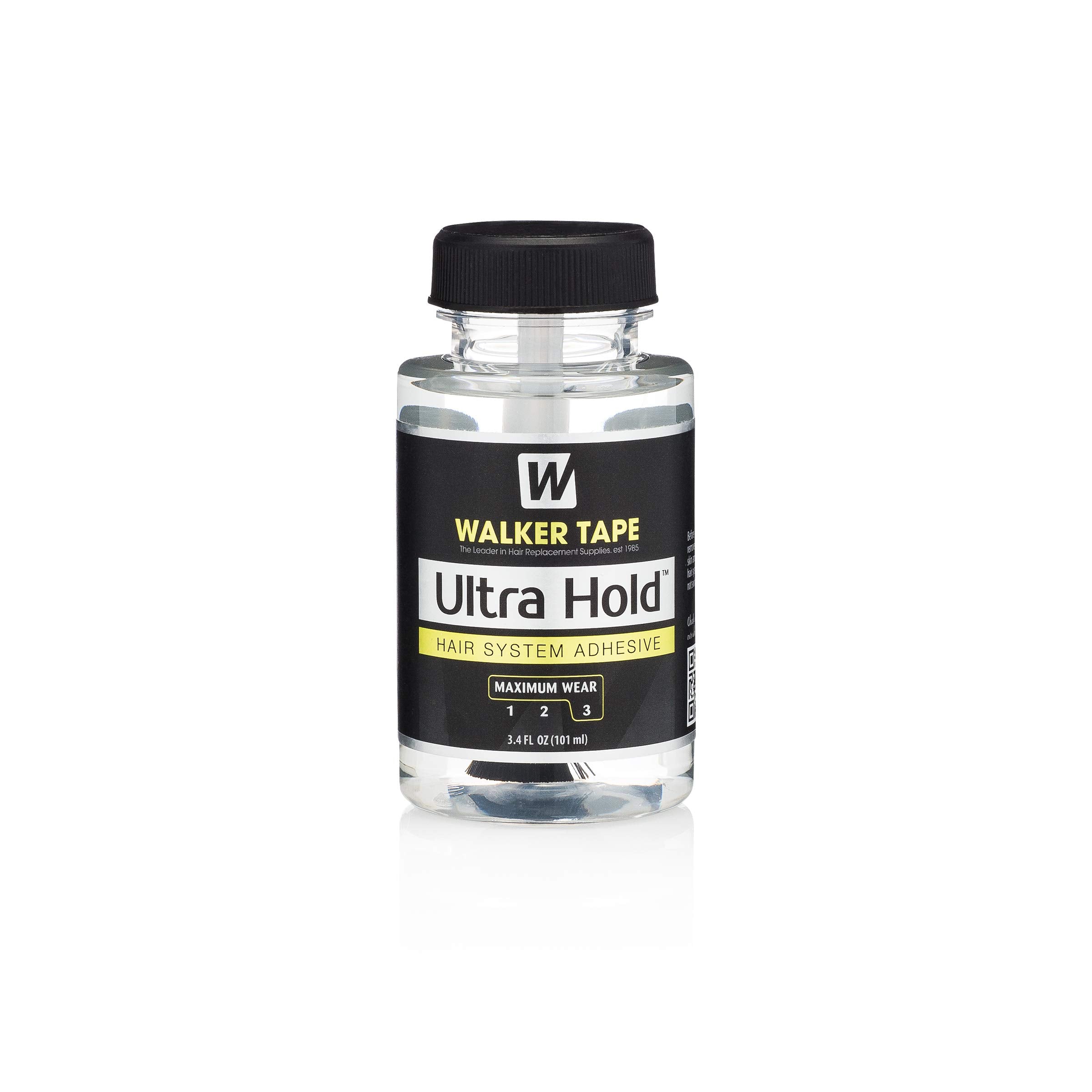 Ultra Ultrahold adhesive built-in brush enables easy removal and cleanup.