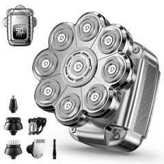 UltraCaput 9D head shaver in hand for precise bald-head grooming on the go