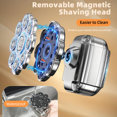 UltraCaput shaver with detachable magnetic design for easy cleaning
