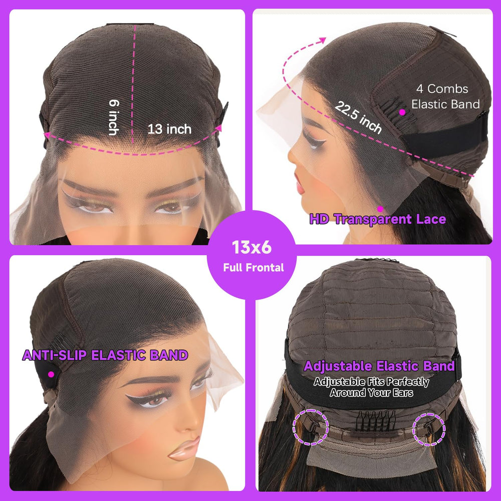 UltraFlower lace-front wig side part for natural look and style variety