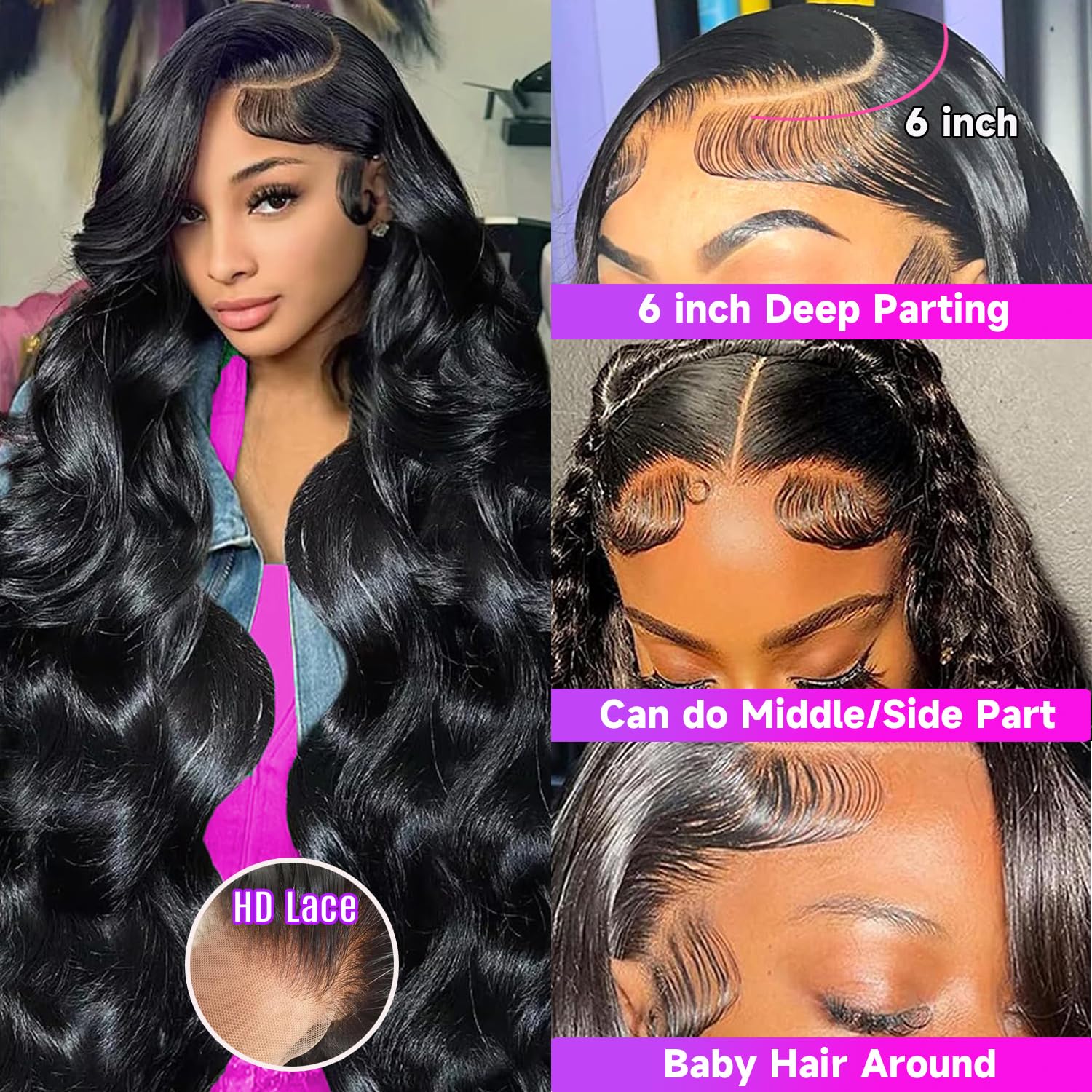 UltraFlower wig suitable for party or daily life occasions