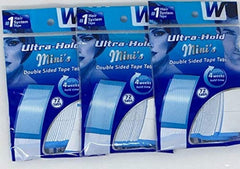 Ultrahold Ultra Hold Mini Tabs front view showing secure wig attachment for day-long wear