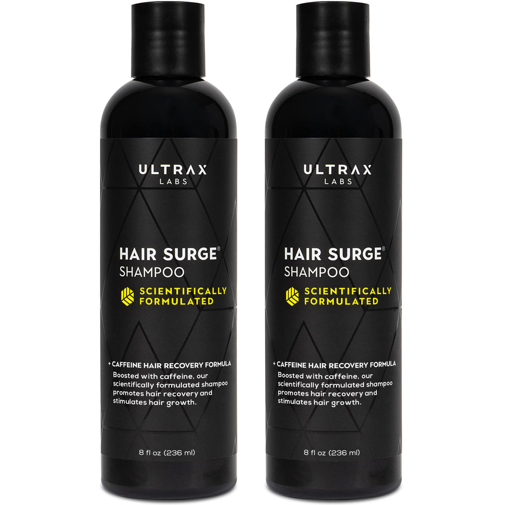 Ultrax Labs Hair Surge shampoo bottle front showing thinning hair formulation