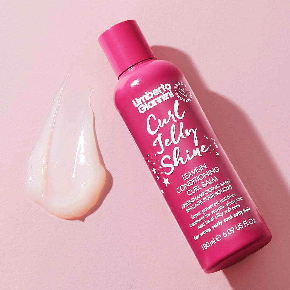 Umberto Giannini applying Curl Jelly Shine showing easy step-by-step routine