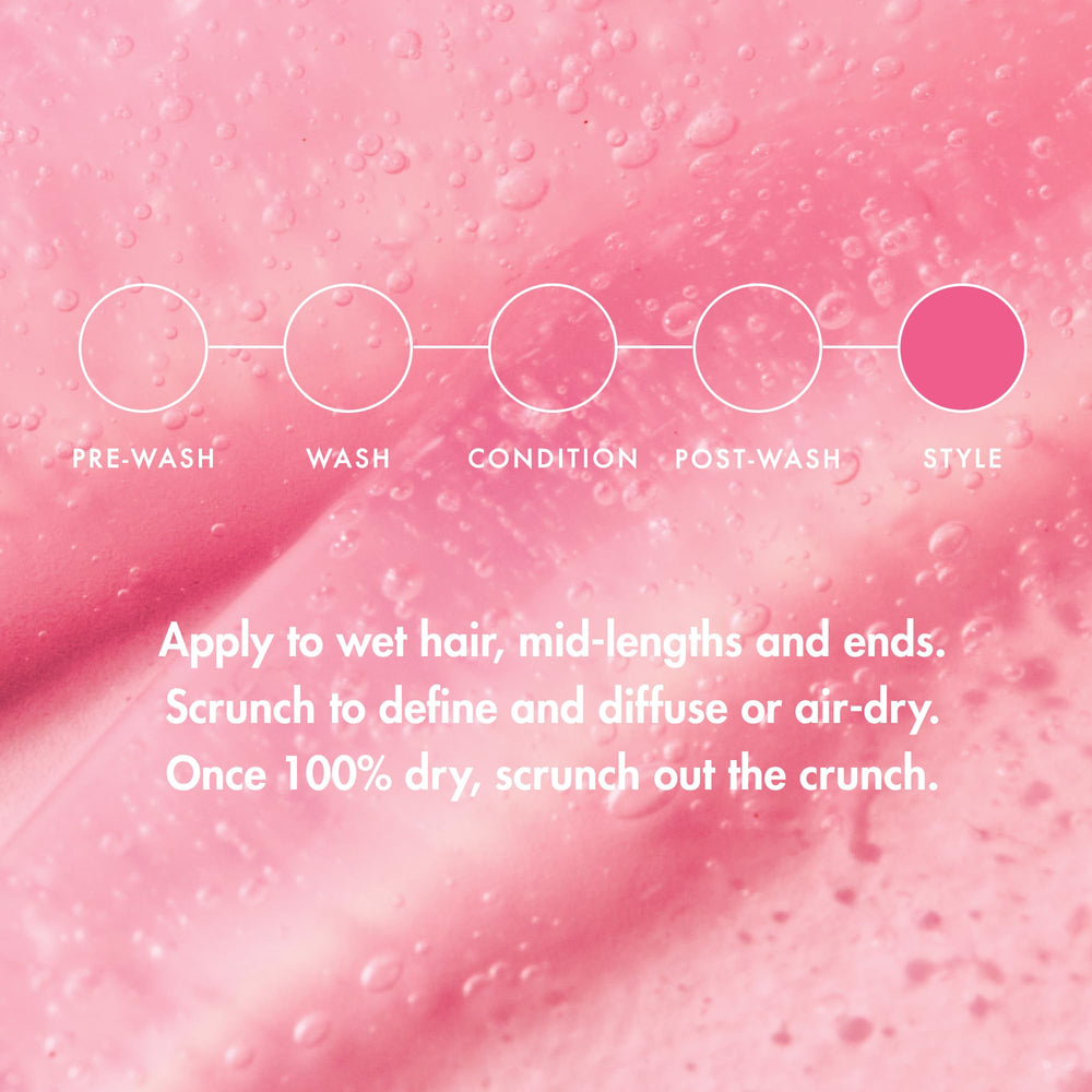Umberto Giannini Curl Jelly texture closeup demonstrates smooth, flexible hold for waves