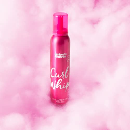 Umberto Giannini Curl Jelly Vanilla before after reveals curl shape improvement