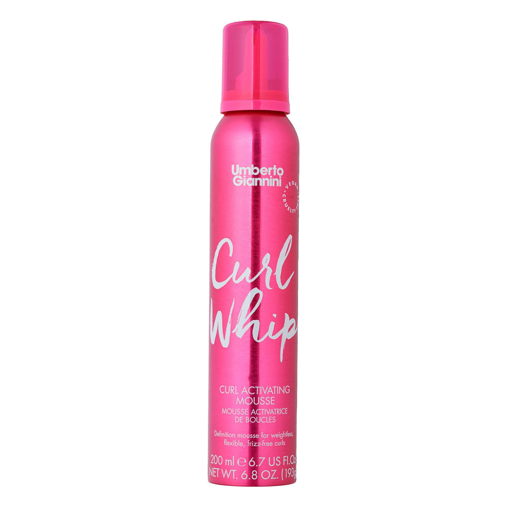 Umberto Giannini Curl Jelly Vanilla tube close-up shows frizz control for defined curls