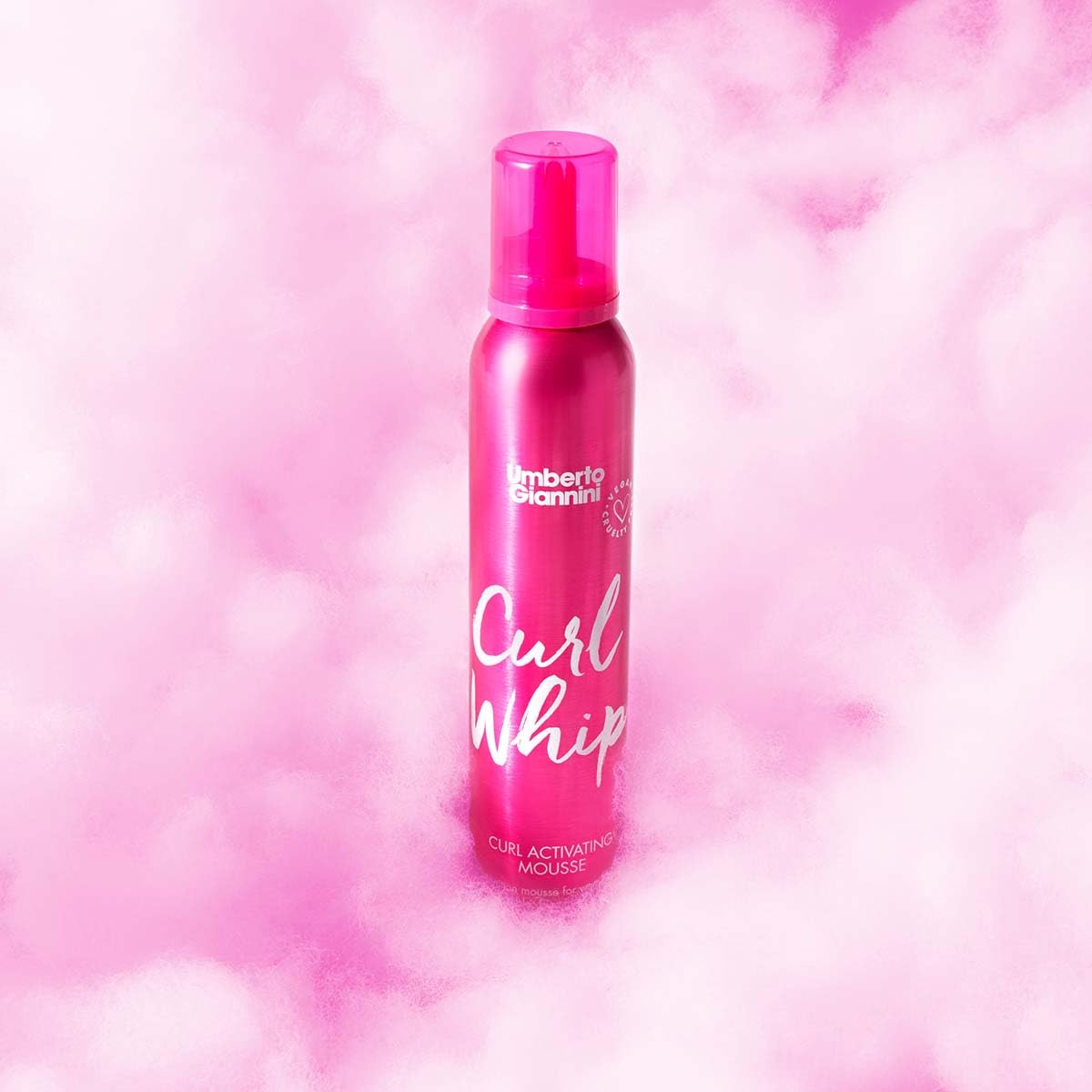 Umberto Giannini close-up on silky, frizz-free curls with added moisture