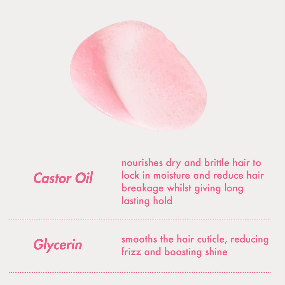 Umberto Giannini curl jelly in use on curly hair for everyday definition