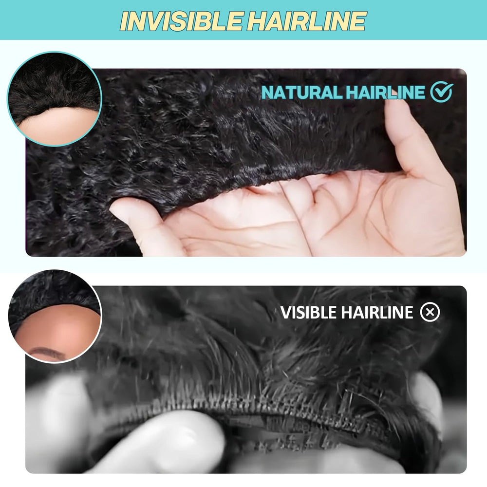 UMEGIRL half wig natural black color complements skin tones for everyday looks
