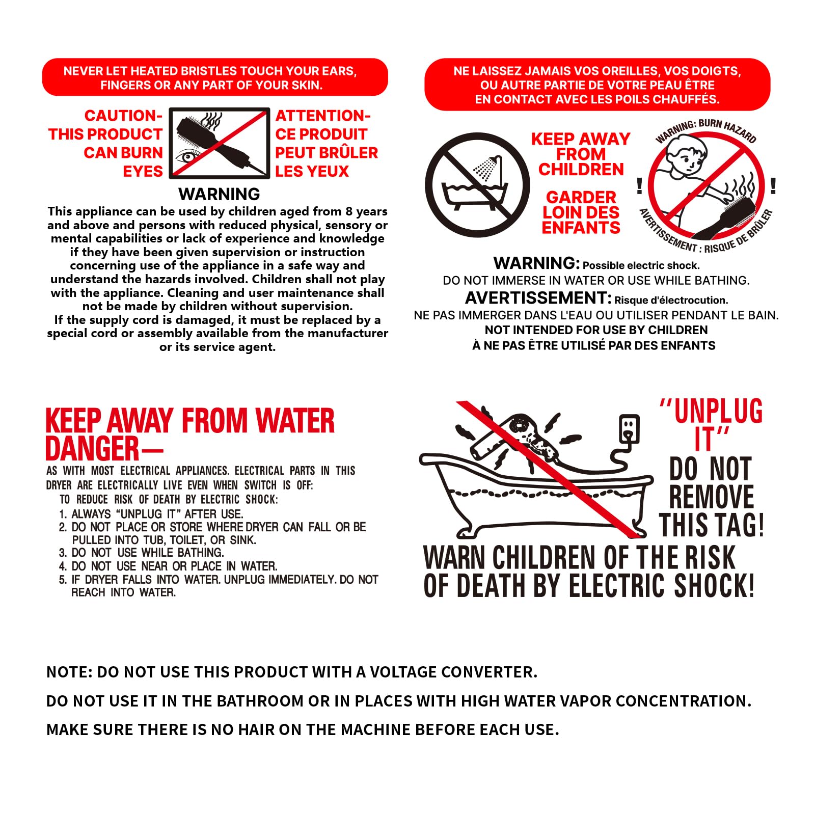 Umeely cleaning brush prolongs hair-dryer-brush life
