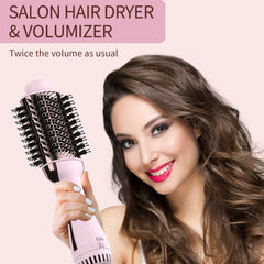 Umeely hair dryer brush nylon-pin tufted bristles prevent tangles for easy styling