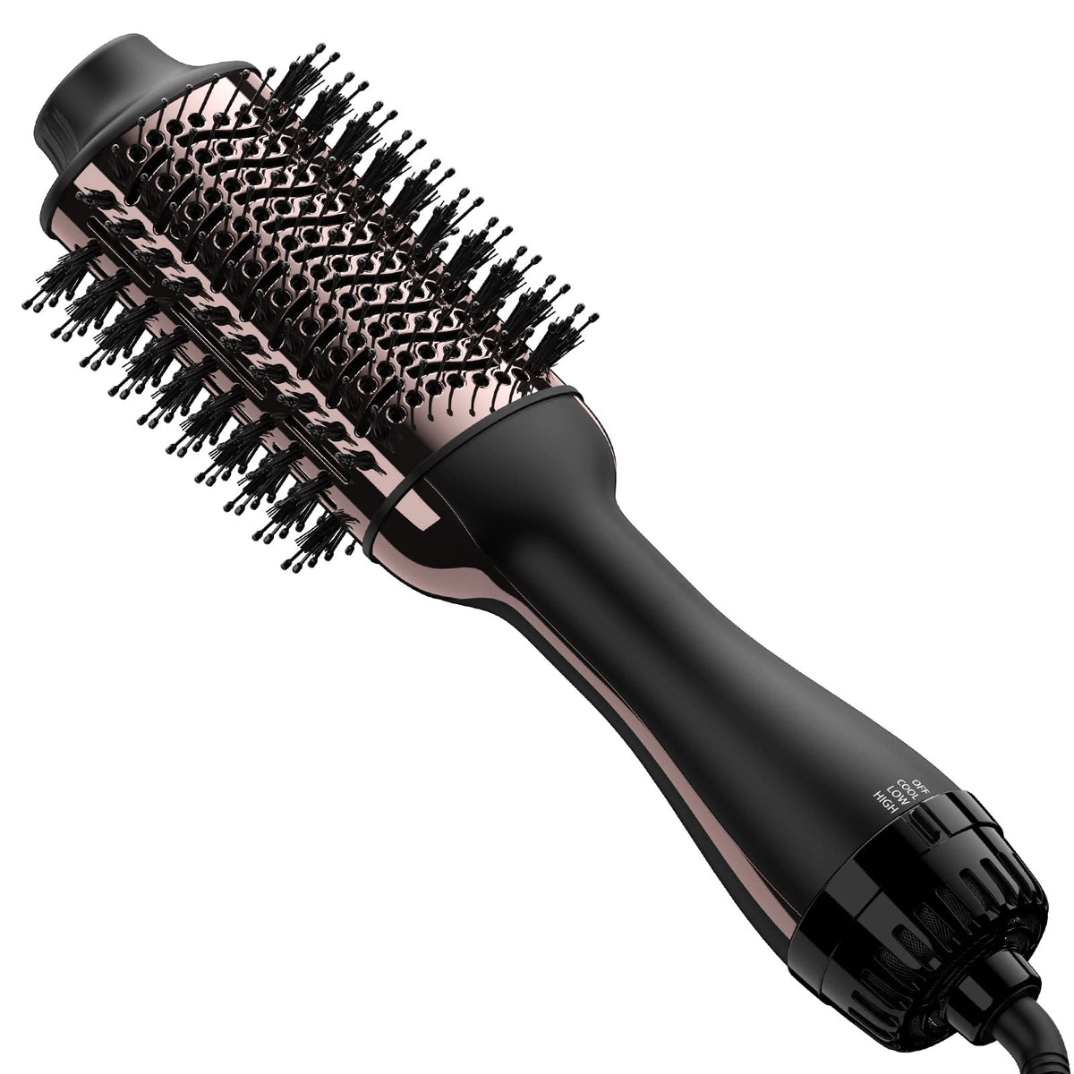 Umeely hair dryer brush with oval barrel for smooth styling and volume boost