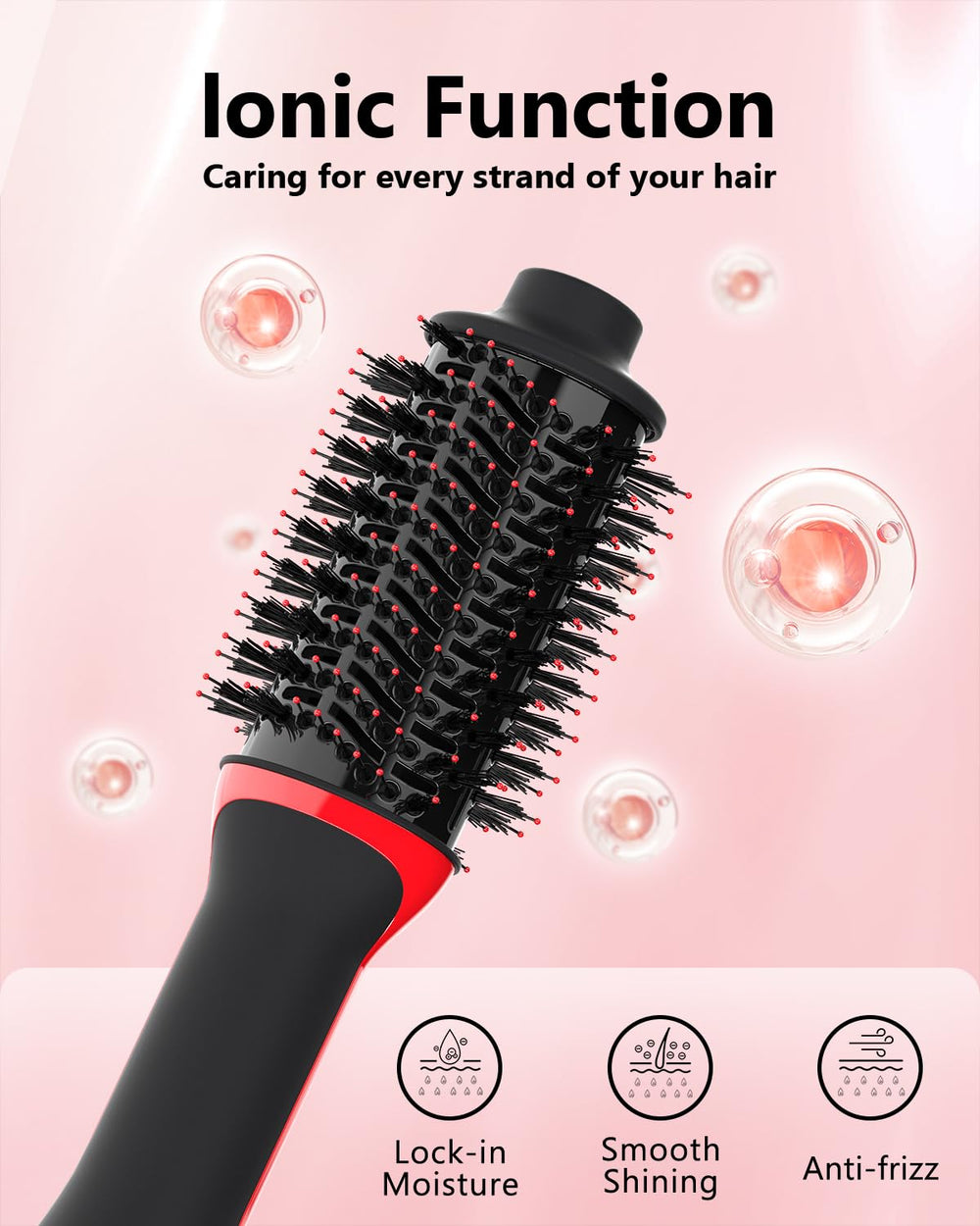 Umeely Plus 2.0 ceramic titanium barrel distributes heat evenly for radiant shine.