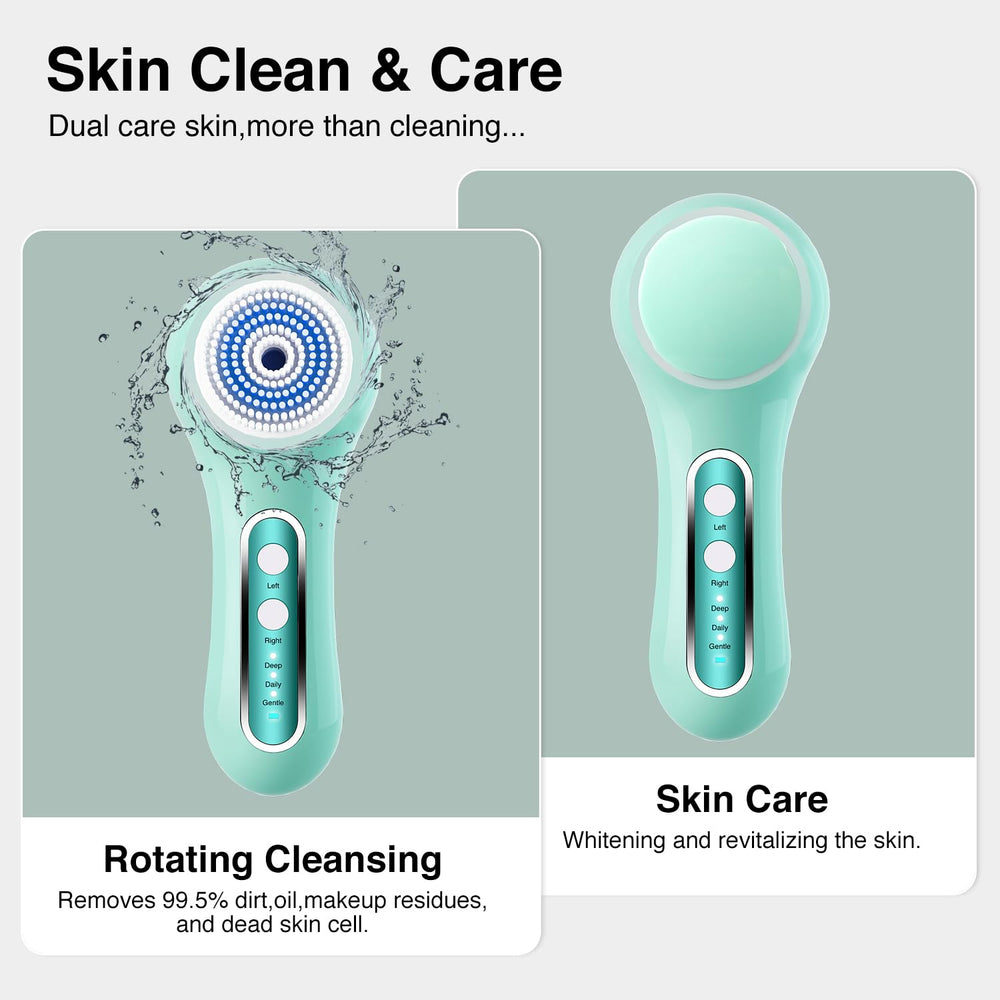 Umickoo Face Scrubber 30-day runtime powered by a long-lasting battery.
