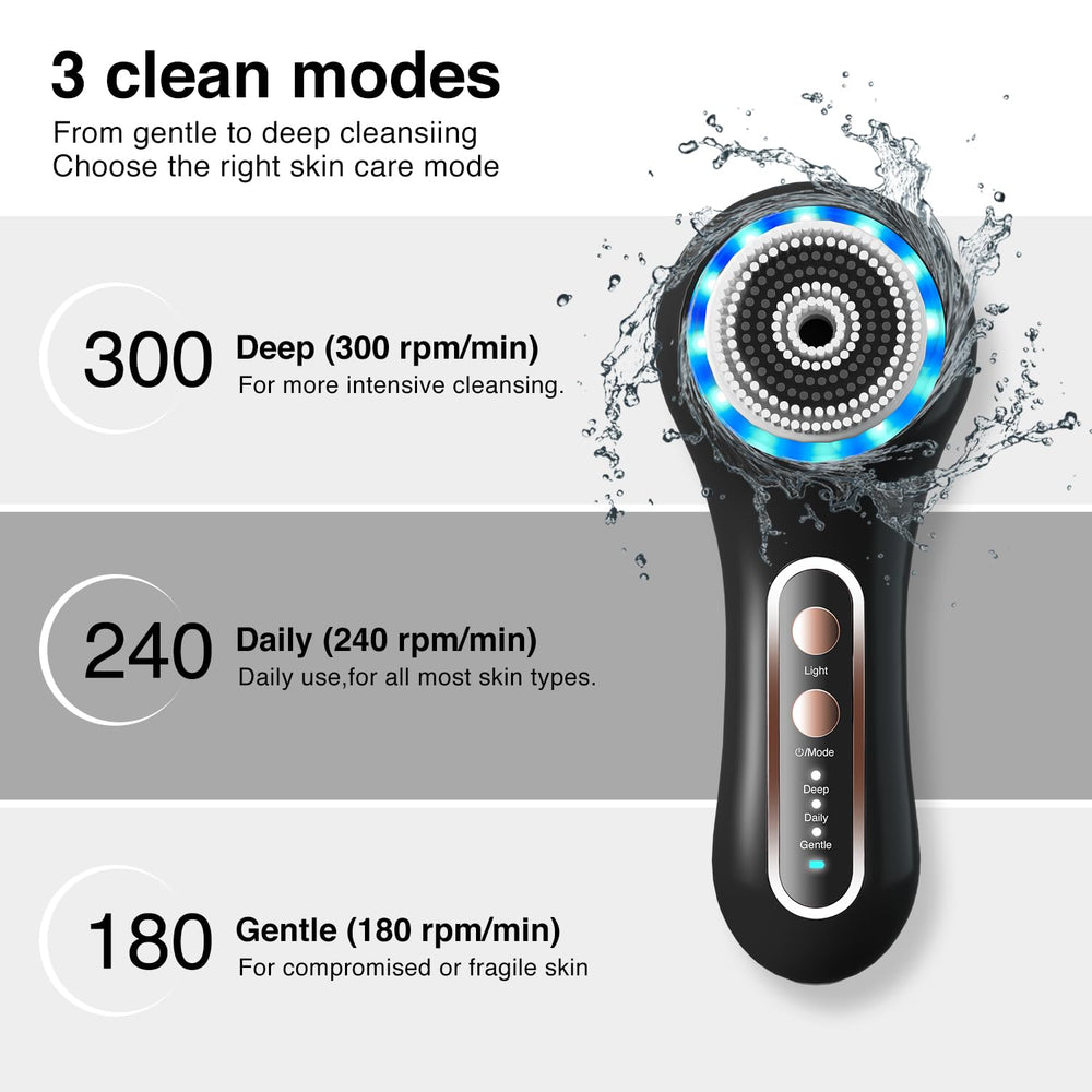 Umickoo Face Scrubber deep-clean mode removes dirt and oil effectively.