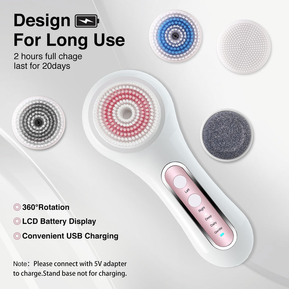 Umickoo silicone head provides gentle exfoliation for sensitive skin