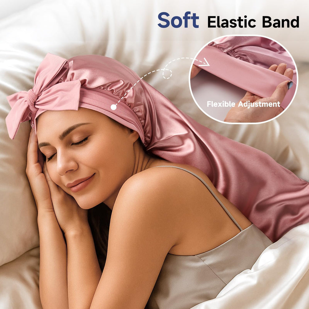 Umisleep double-layer silk protects hair oils and keeps pillow clean.