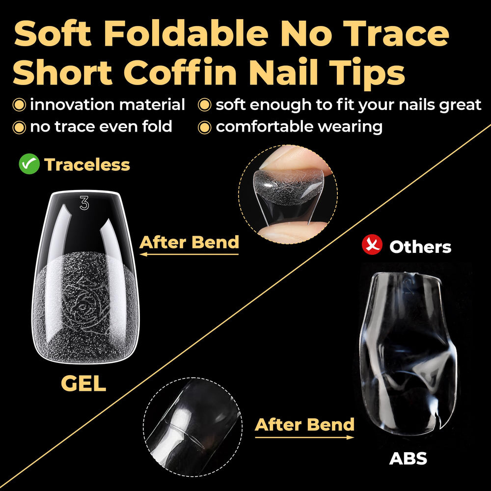 UNA GELLA acetone-soak-off tips for easier removal